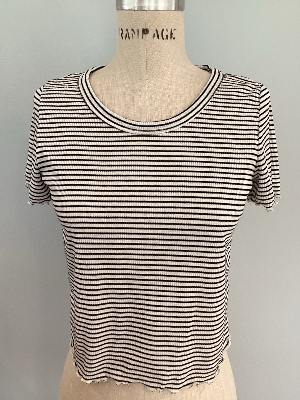 Caution to the Wind Striped Tshirt